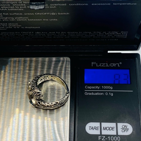 EUC Devata Sterling Silver & 18k Gold Dragonfly Wrap Ring w/ Red Garnet Stone - Picture 16 of 17